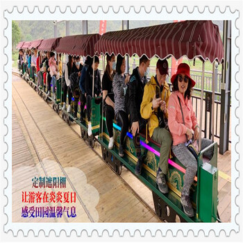 四季花海游乐设备电动轨道小火车多人游乐观光代步车商场游玩