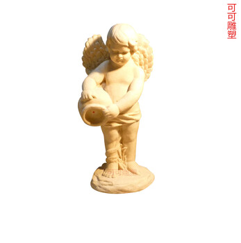 喷水小天使雕塑喷水池景观水景摆件桂林砂岩雕塑厂