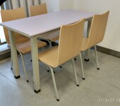 医院食堂快餐桌椅饭店快餐桌椅不锈钢连体餐桌生产厂家