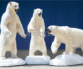 仿真白熊模型博物館展示仿真北極熊標本