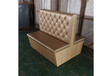 木质皮面卡座沙发茶餐厅卡座沙发CA-6346