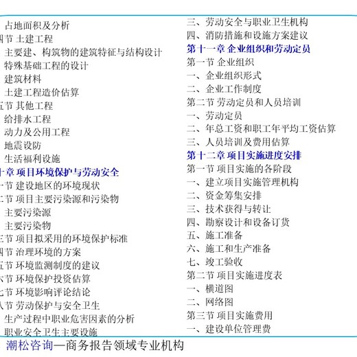南京市立项审批备案项目招商融资报告/ppt包含哪些