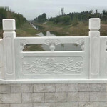 市政汉白玉栏杆供应-汉白玉石栏杆雕刻工艺