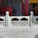 道教石栏杆浮雕设计-寺庙大理石栏杆供应