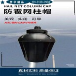 塑华冰雹网黑色防雨柱帽防雹网塑料柱帽图片5