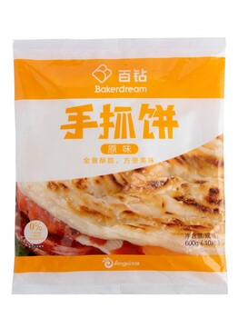 百钻手抓饼10片原味家庭装冷冻半成品家用速食早餐煎饼面皮