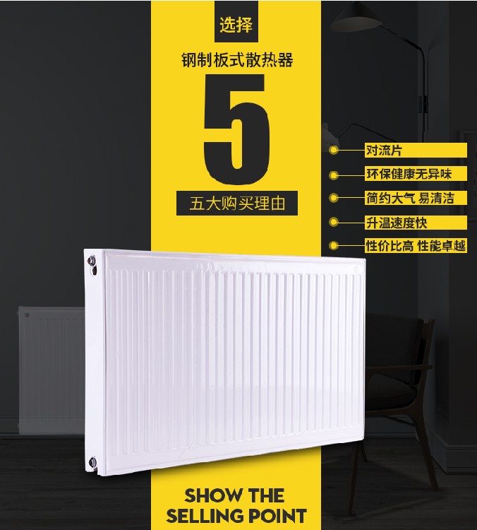 GB33-300/900钢制板式散热器