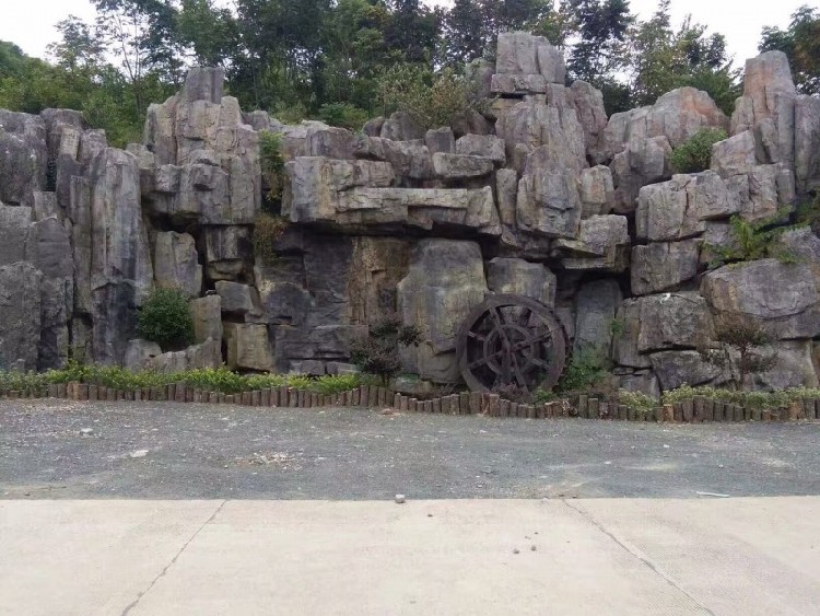 天津宝坻餐厅假山大门厂家_天津宝坻餐厅假山大门施工_包工包料