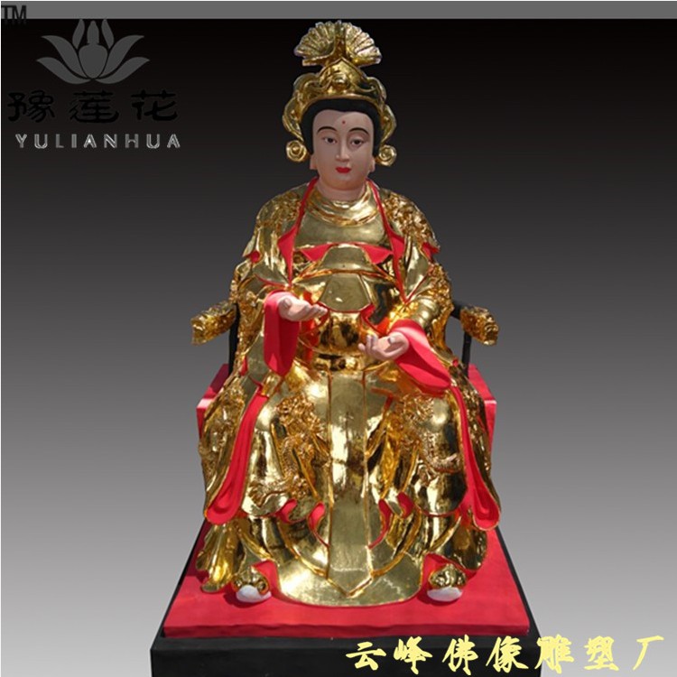 河南雕塑生产佛像厂家九龙圣母佛像图片大型九龙圣母塑像