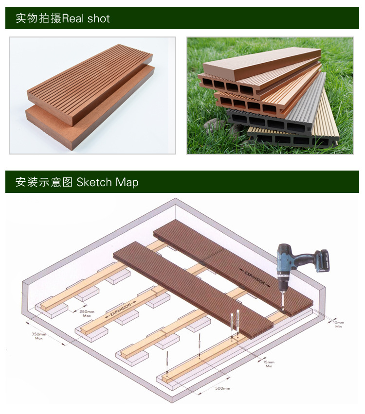 台北木塑花园地板市场价格分类