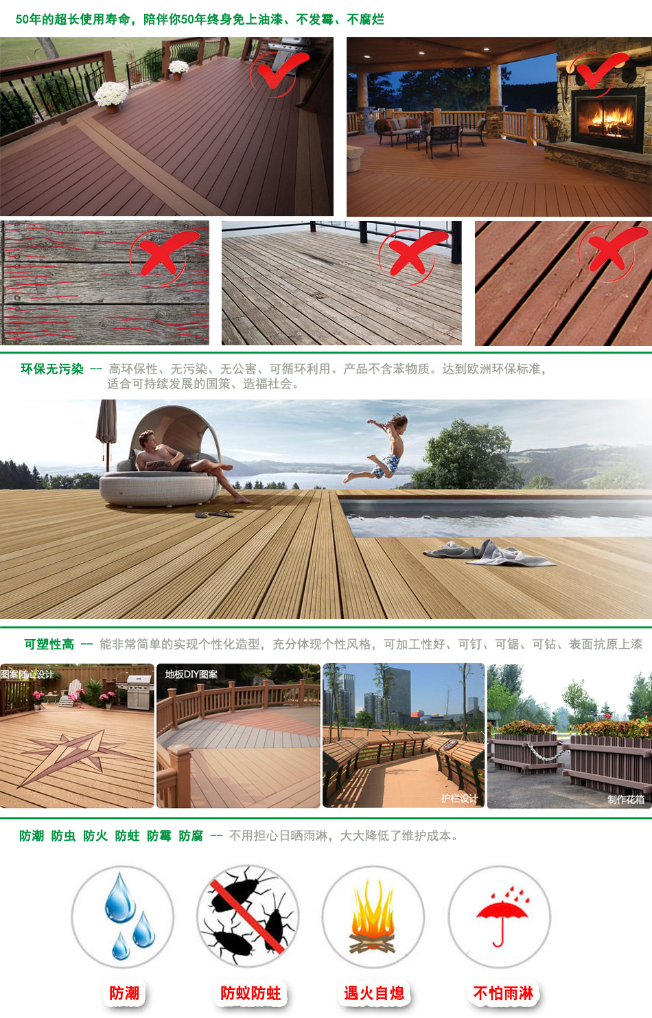 伊春工程用木塑地板当地市场价格