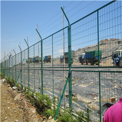 重庆垃圾场带框围网-包塑围栏网
