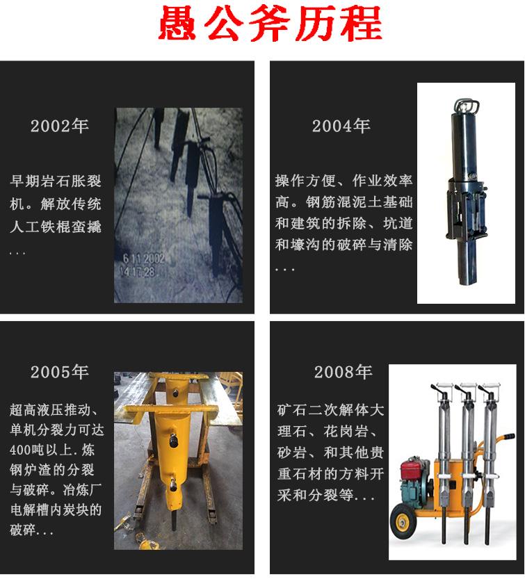 石块开采岩石分裂机