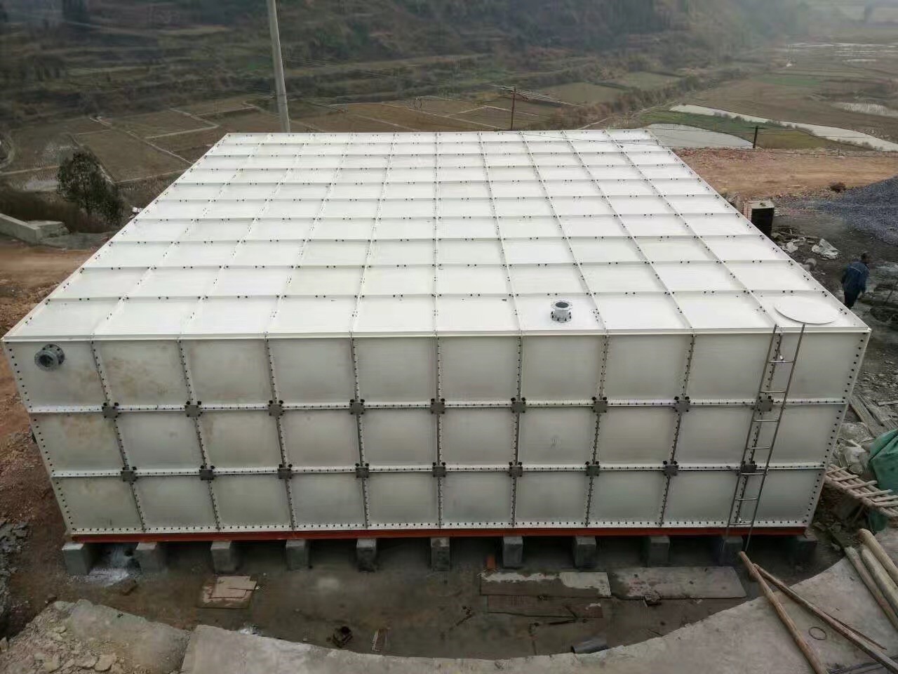 四川资阳市玻璃钢水箱组合式SMC玻璃钢水箱水箱