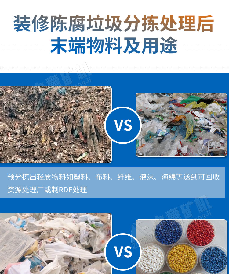 浙江台州时产300方中意装修垃圾分类处理设备工作原理是什么D88