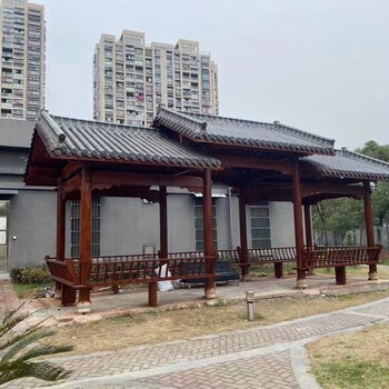 瑞丰防腐木批发，木屋，凉亭，葡萄架，古建长廊，园林景观，仿古