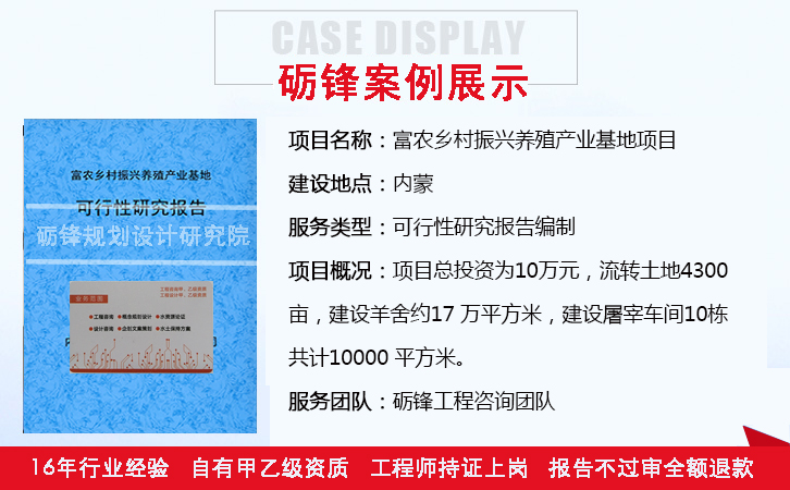 神农架  编订饲料厂建设项目可行性报告  单位