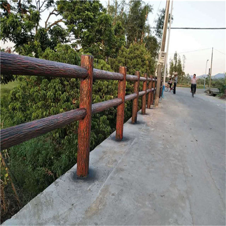 荆门木纹栏杆设计公司,实木户外室外碳化木栅栏安装施工