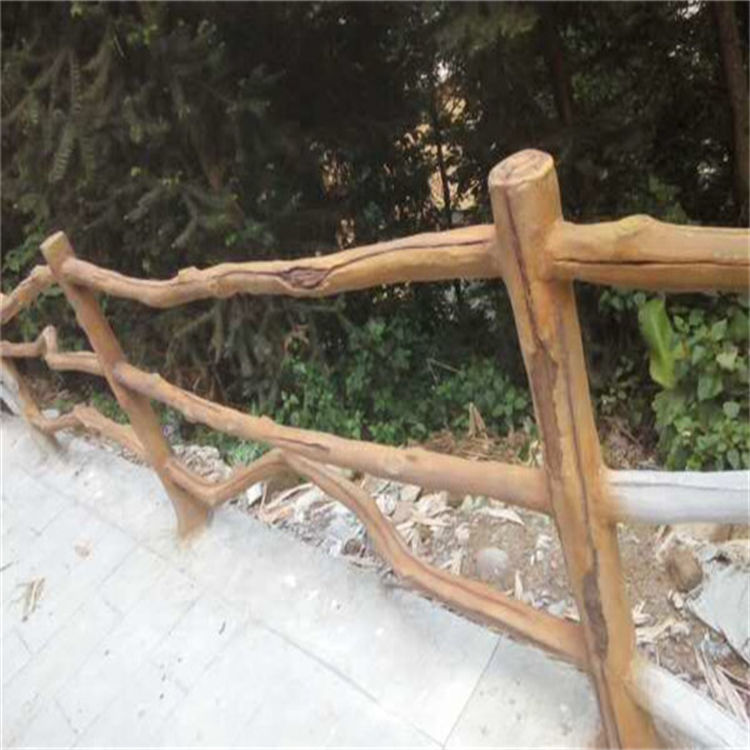 乌海仿木栏杆施工制作_FM-D-3型木纹护栏设计制作