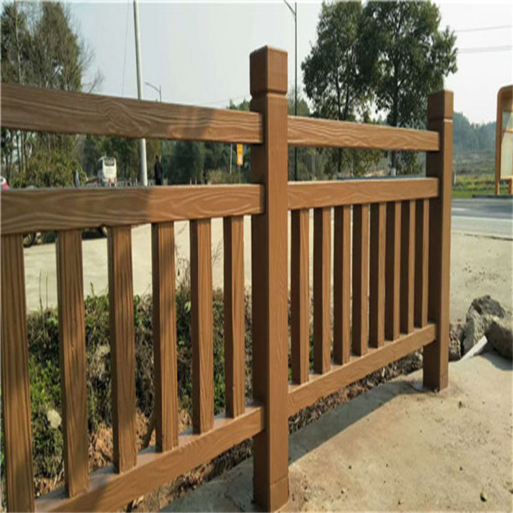 鄂尔多斯仿木护栏安装施工_河道扶手护栏制作