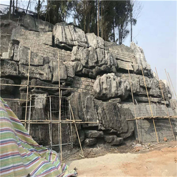 茂名按需定制大型水泥假山-小区假山设计公司